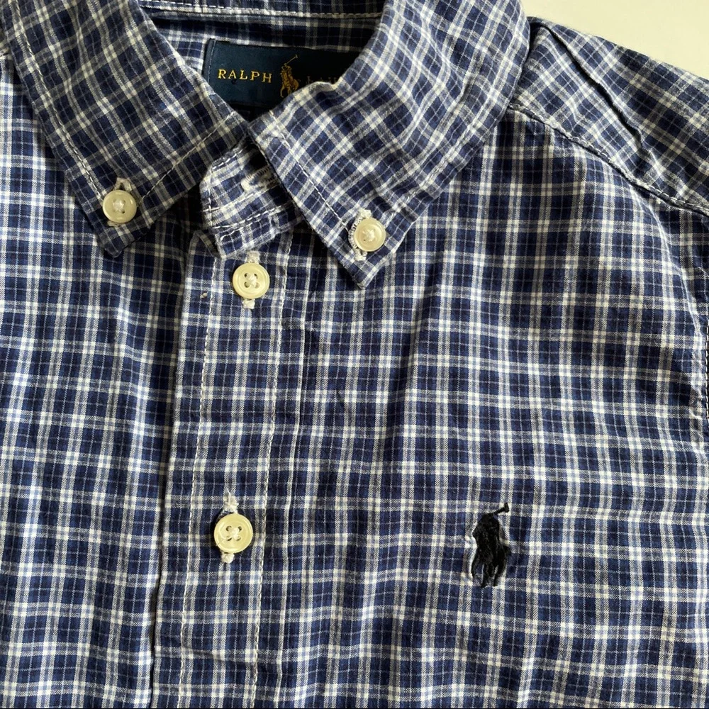RALPH LAUREN Boys' Plaid Button-Up Shirt